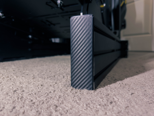 Carbon Fiber looking Aluminum Profile Extrusion Endcaps