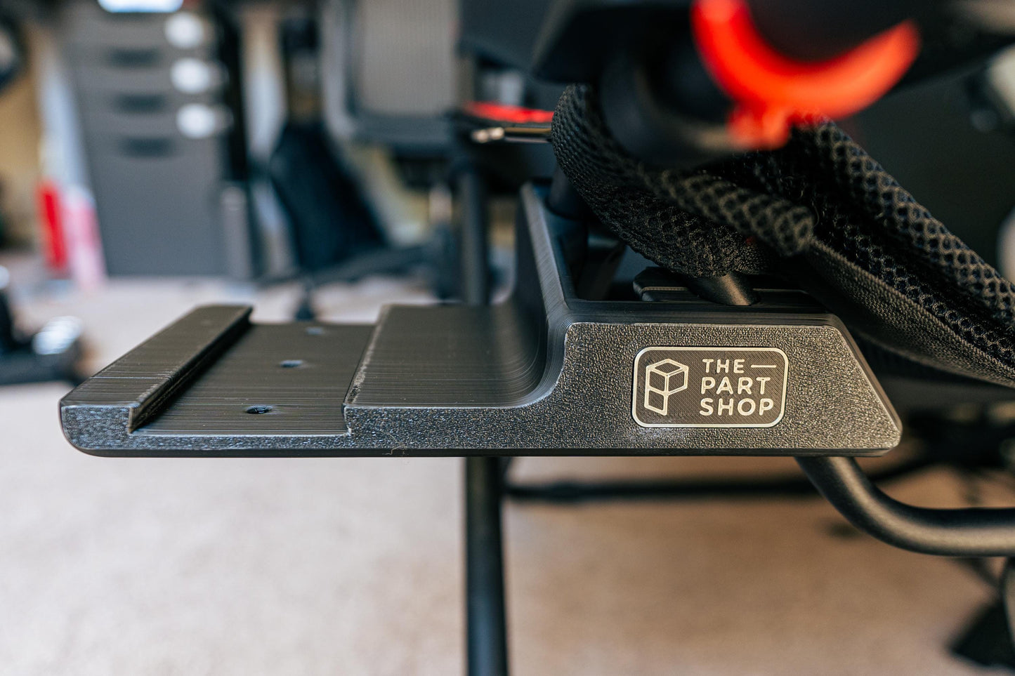 Shifter Mounting Bracket for Playseat Challenge or Challenge X Logitech | compatible with Fanatec, Moza, and SHH bottom mount shifters