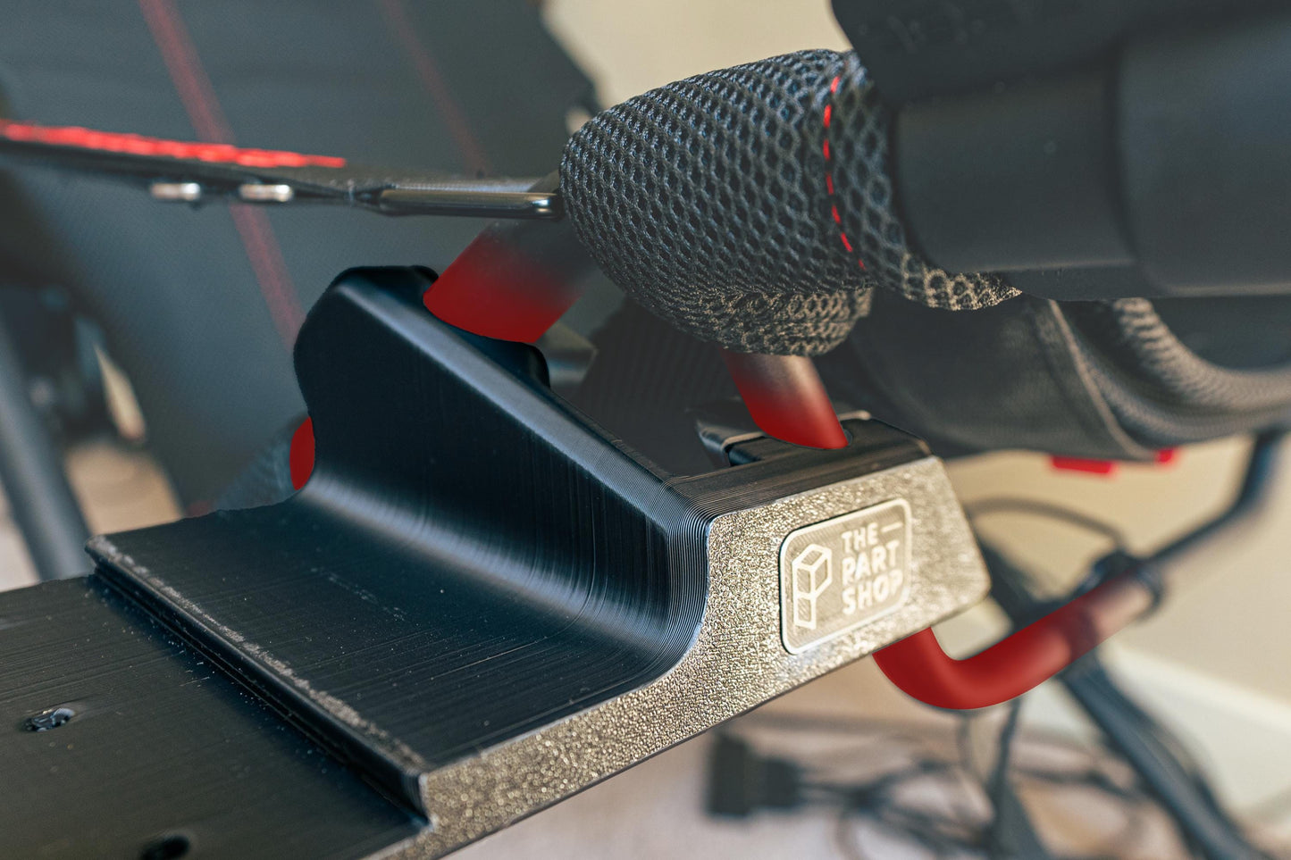 Shifter Mounting Bracket for Playseat Challenge or Challenge X Logitech | compatible with Fanatec, Moza, and SHH bottom mount shifters