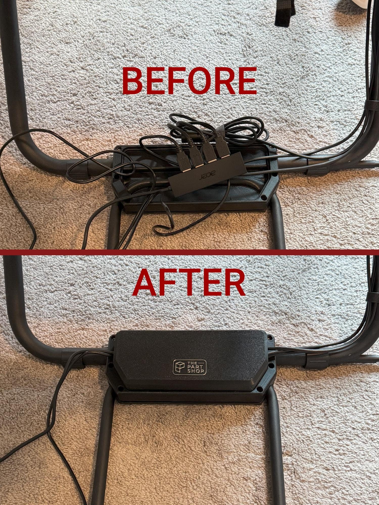 playseat pedal Playseat Challenge Pedal Bracket Reinforcement and Cable Management mo – The Part Shop