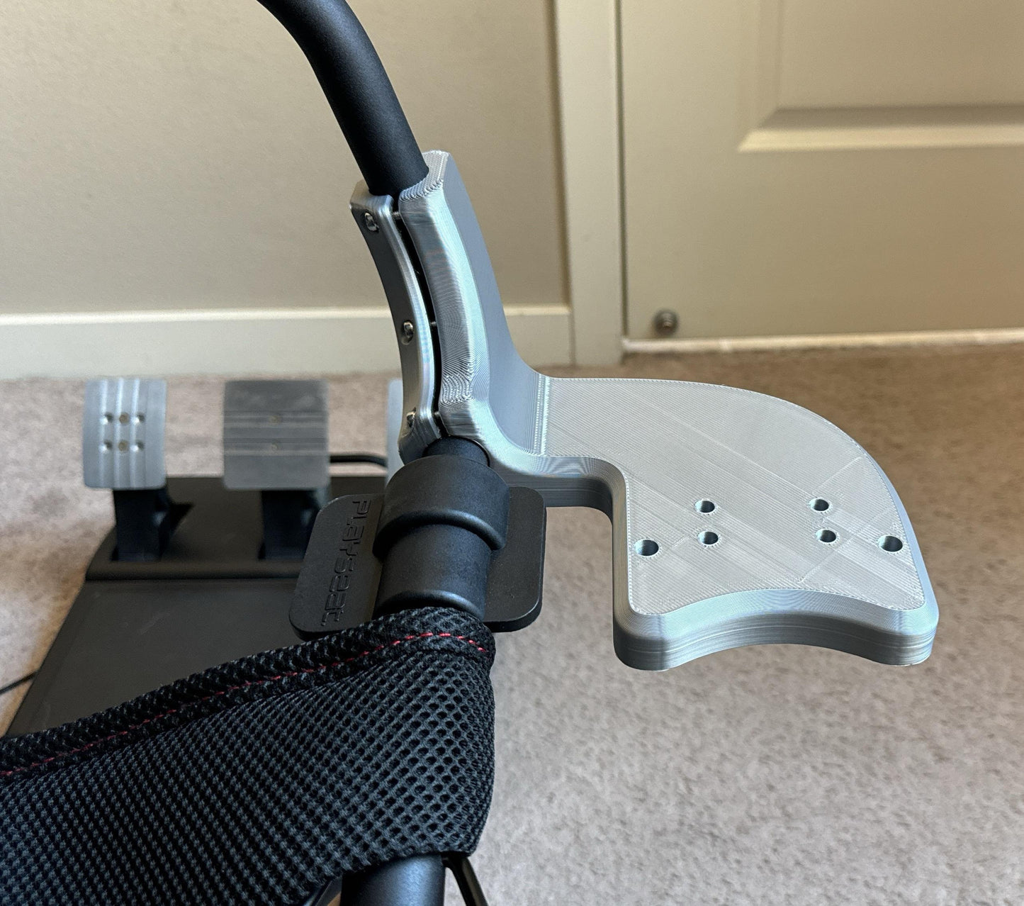 Shifter / Handbrake Mount for Playseat Challenge or Challenge X Logitech | Thrustmaster TH8A, SHH Thorn, & Logitech G29, G920, G RS Shifter